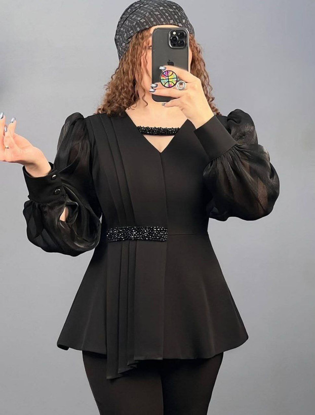 شومیز کتی مجلسی زنانه مدل مهتاب